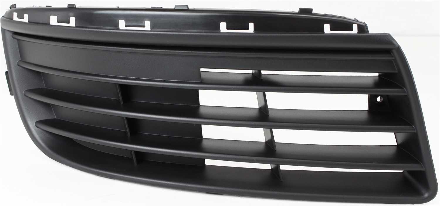 Fog Light Cover Compatible with 2005-2010 Volkswagen Jetta Right Passenger  Textured Black