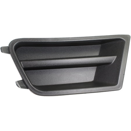 Fog Light Cover Compatible with 2010-2012 Ford Mustang Left Driver Textured Black