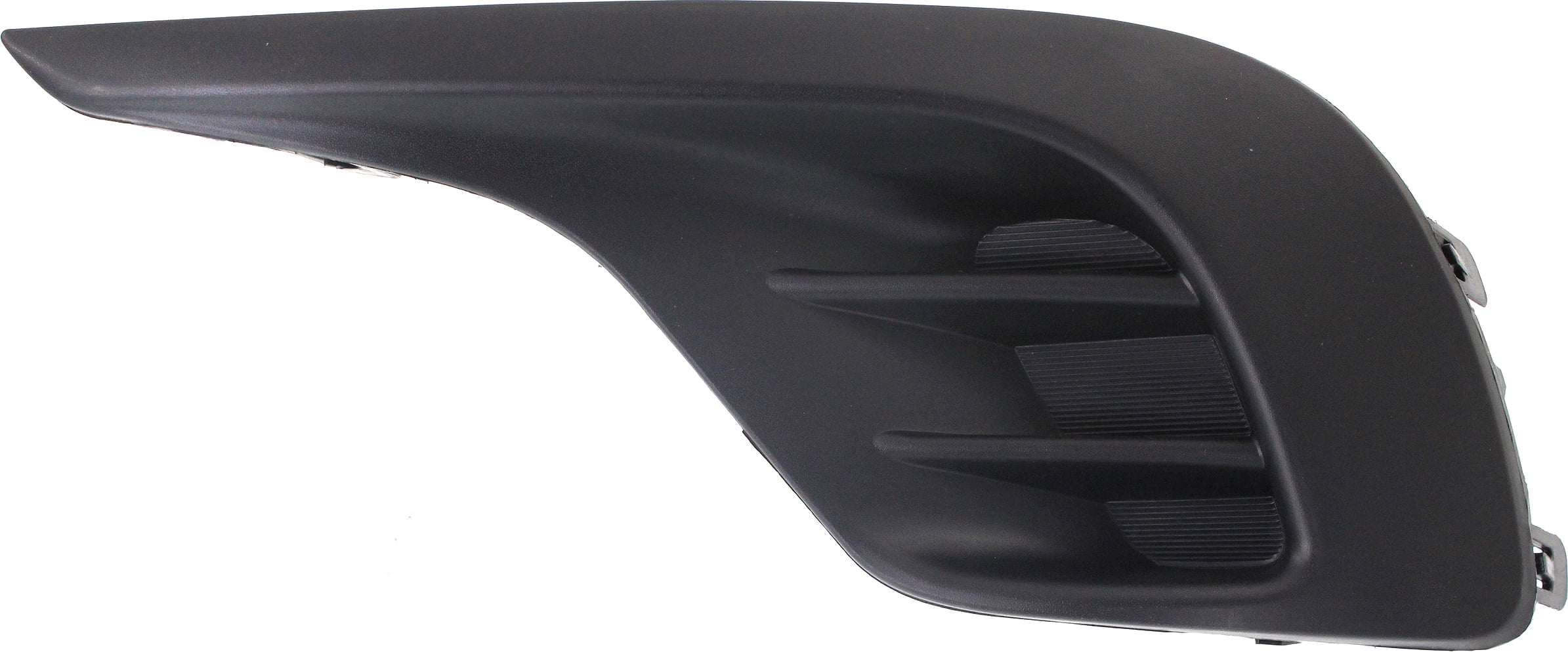 Fog Light Cover Compatible with 2011-2013 Toyota Highlander Left Driver Textured Black