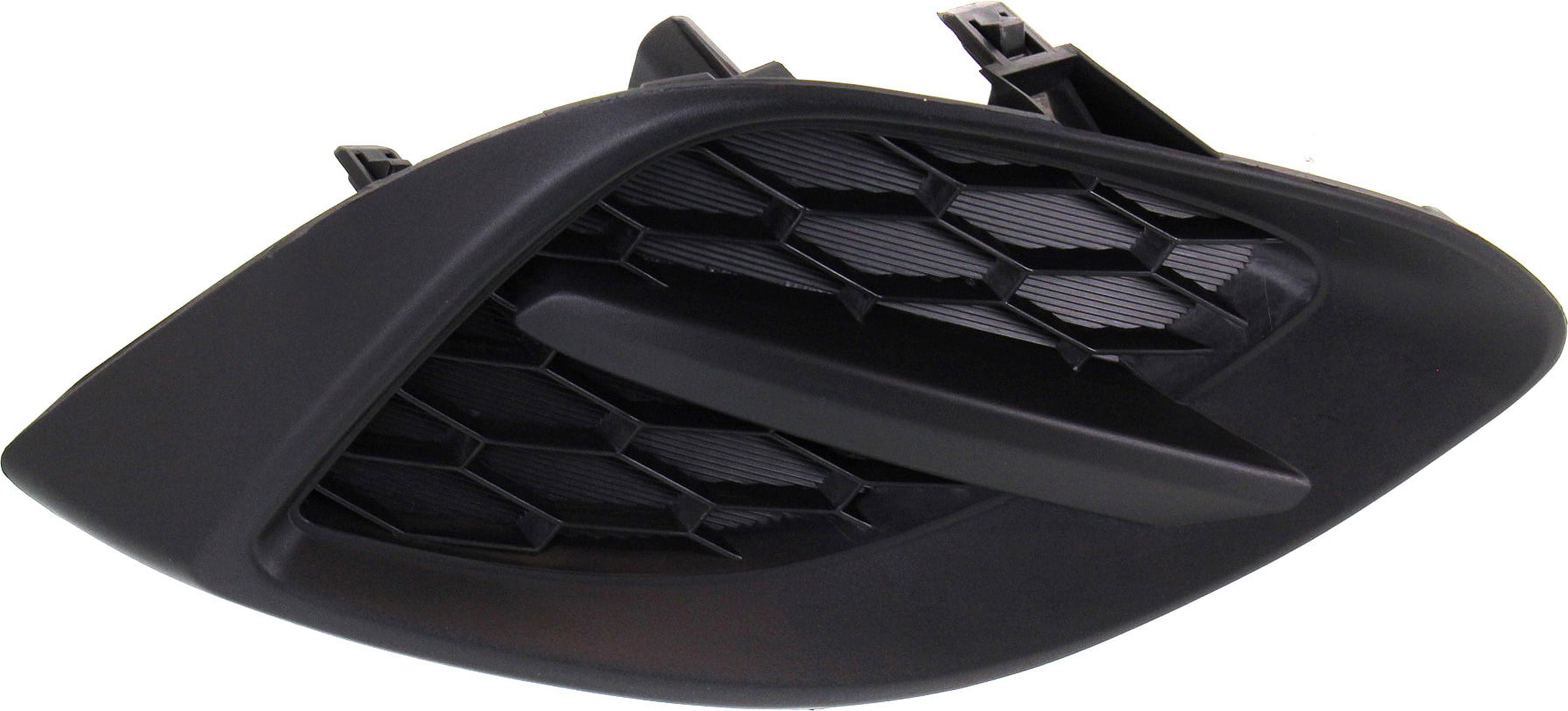 Fog Light Cover Compatible with 2011-2014 Mazda 2 Left Driver Textured Black