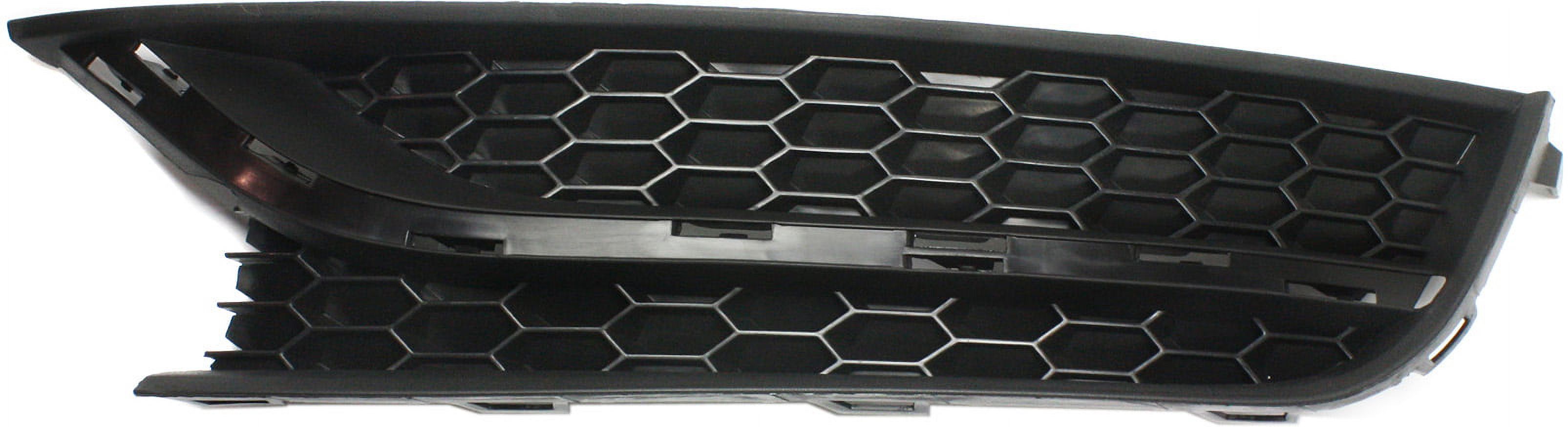 Fog Light Cover Compatible with 2012-2015 Volkswagen Passat Front, Left Driver Textured Dark Gray