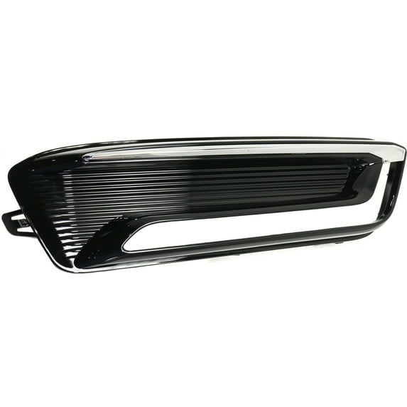 Fog Light Cover Compatible with 2014-2020 Chevrolet Impala Left Driver Black