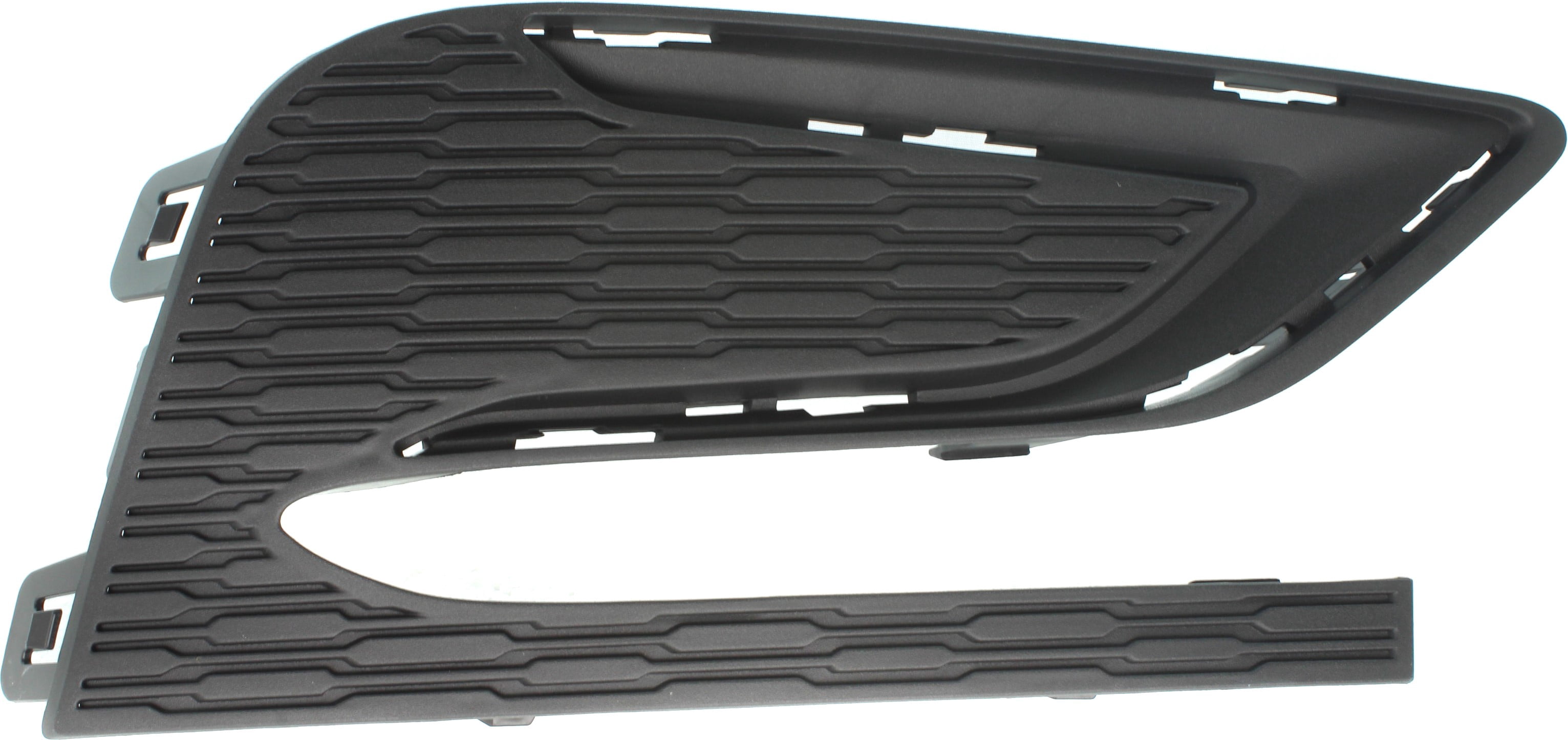 Fog Light Cover Compatible with 2016-2018 Chevrolet Cruze Right Passenger Textured Black