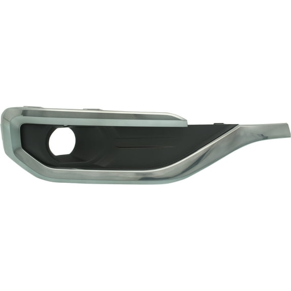 Fog Light Cover Compatible with 2017-2019 GMC Acadia Right Passenger Black