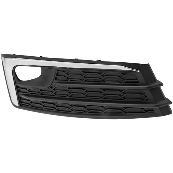 Fog Light Cover Compatible with 2020-2022 Subaru Impreza Front, Left Driver Black and Chrome