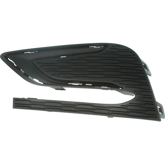 Fog Light Cover Compatible with CHEVROLET CRUZE 2016-2017 LH Textured Black Premier Model Hatchback/Sedan