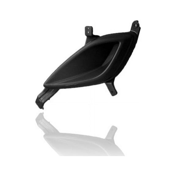 Fog Light Cover - Cooling Direct Compatible/Replacement for '11-13 Hyundai Elantra Sedan GLS (USA Built) - Textured, Without Fog Lamp Hole - Left Hand - Driver - 865633Y000