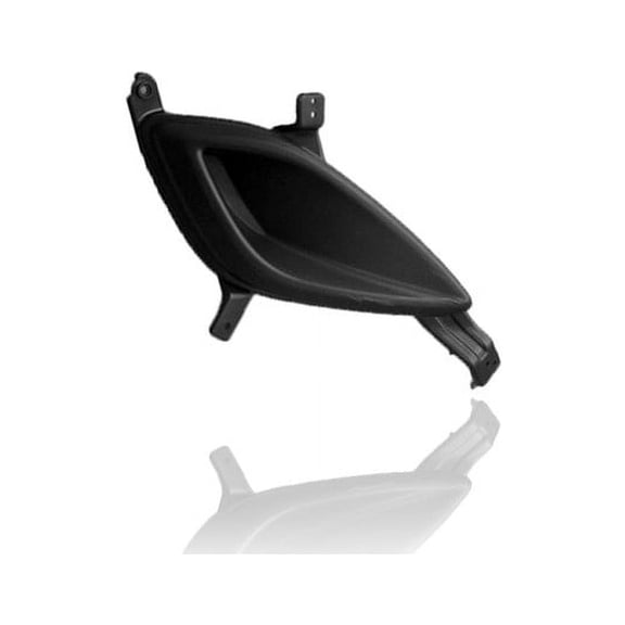 Fog Light Cover - Cooling Direct Compatible/Replacement for '11-13 Hyundai Elantra Sedan GLS (USA Built) - Textured, Without Fog Lamp Hole - Right Hand - Passenger - 865643Y000