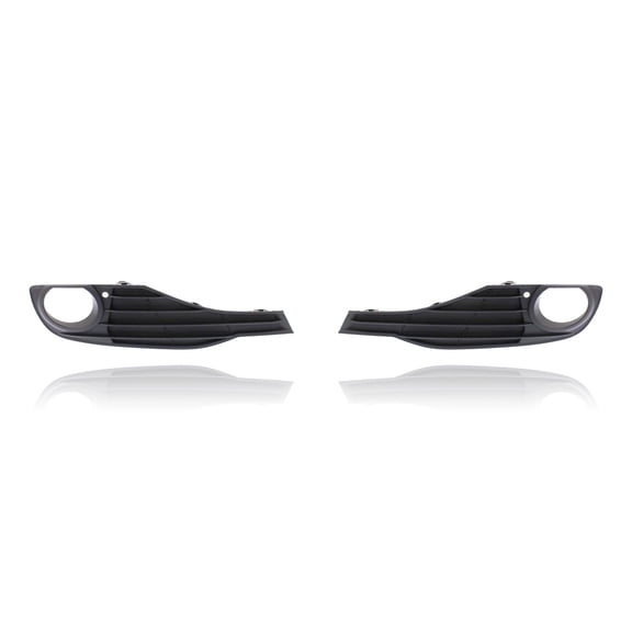 Fog Light Cover - Cooling Direct Fit/For BM1039120; BM1038120 12-15 BMW 320I/328D-Sedan Standard Without-M Sport - Pair Left and Right, Matte-Black