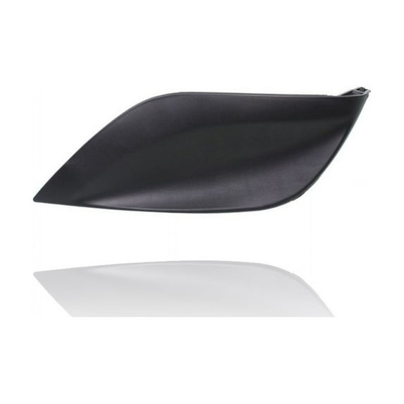Fog Light Cover - Cooling Direct Fit/For NI1039133 15-19 Nissan Versa Sedan - Right Hand - Passenger, Without Hole, Matte Black Textured