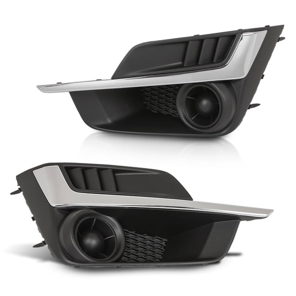 Fog Light Cover Set Textured Fit for 2015-2016 Subaru Impreza SU1039109 SU1038109