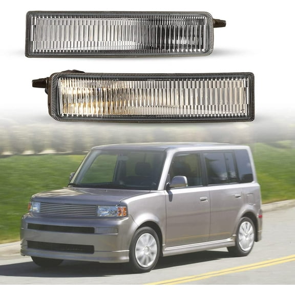 Fog Light Fit for 2003-2007 Scion XB, OEM Bumper Driving Fog Lights Lamps Replacement,2 PCS Clear Lens With Bulbs - 9006 12V 55W + Switch