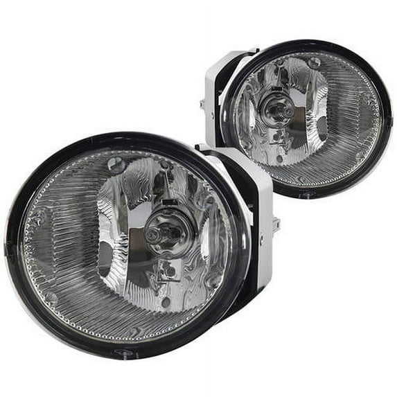 Fog Light For 01-04 Nissan Frontier Clear Lens, Pair