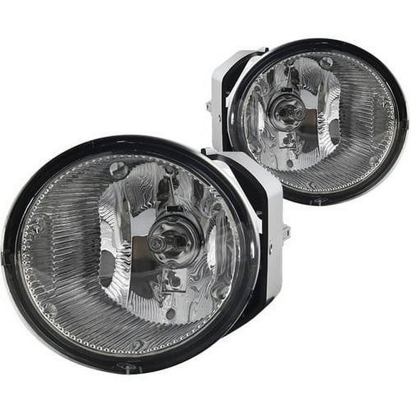 Fog Light For 02-04 Nissan Xterra Clear Lens, Pair