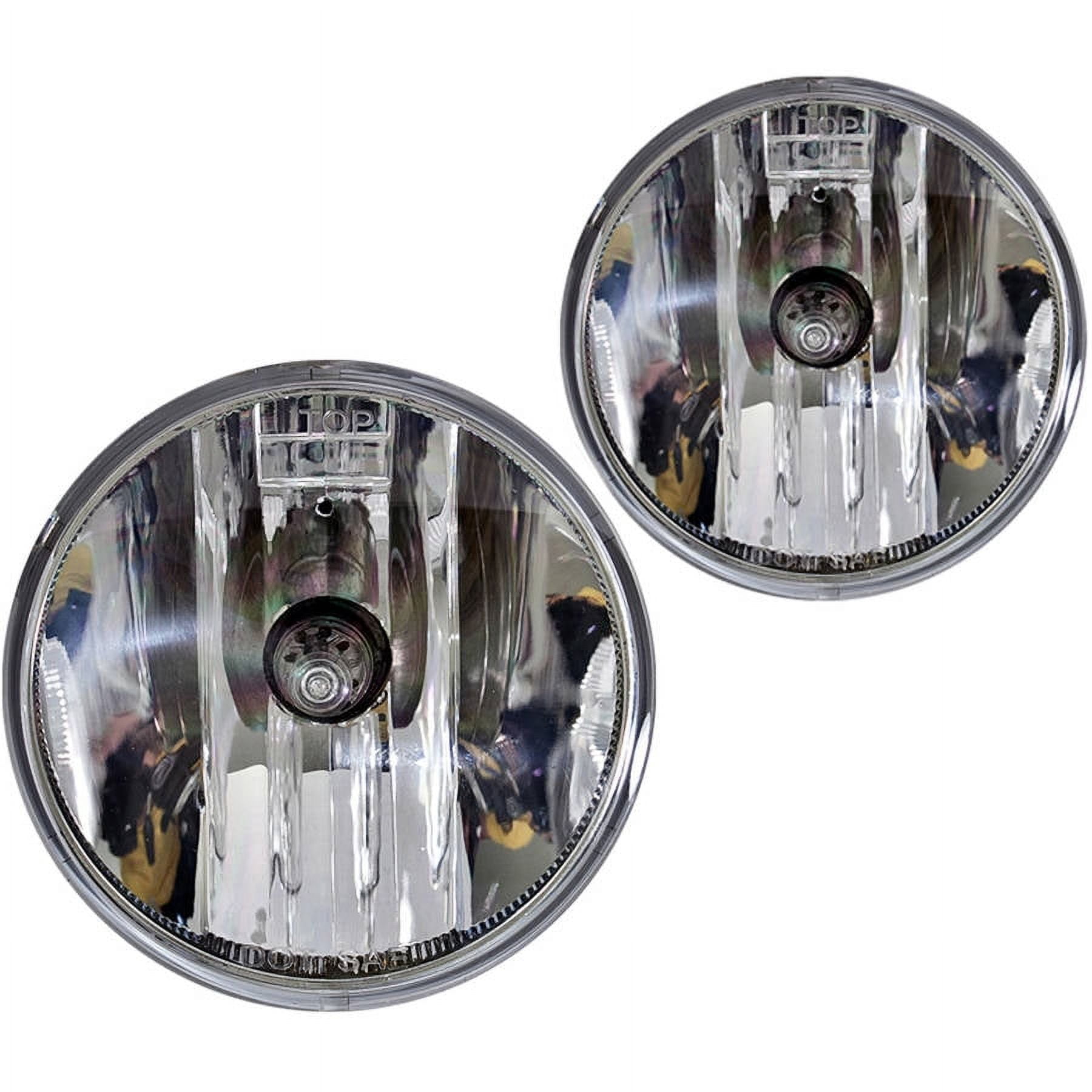 Fog Light For 10-10 Pontiac G6 Clear Lens, Pair