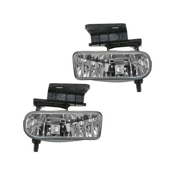 Fog Light Set 2 Piece - Compatible with 1999 - 2002 Chevy Silverado 1500 2000 2001