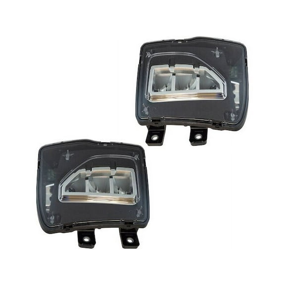 Fog Light Set 2 Piece - Compatible with 2016 - 2018 Chevy Silverado 1500 2017