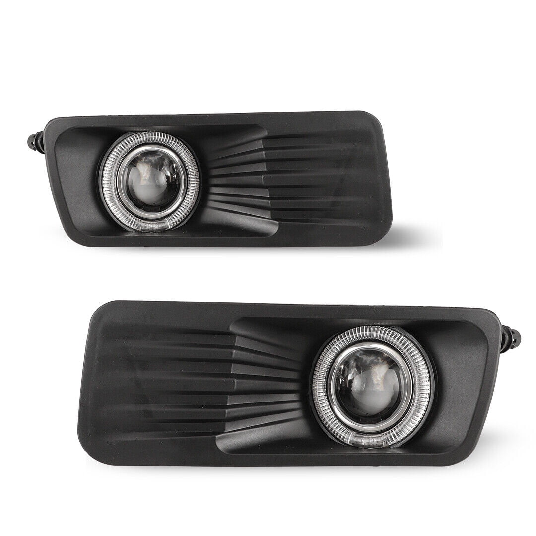 Fog Light Set for 2006-2010 Ford Explorer & 2007-2010 Ford Explorer Sport Trac w/Bulbs,Fog Light Assembly,Fog Lamp Replacement Clear Lens w/o Ironman & Sport Pkg,Eddie Bauer,Limited