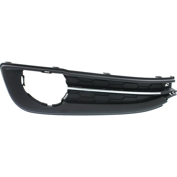 Fog Light Trim Compatible with 2013-2014 Honda Civic Front, Left Driver Primed