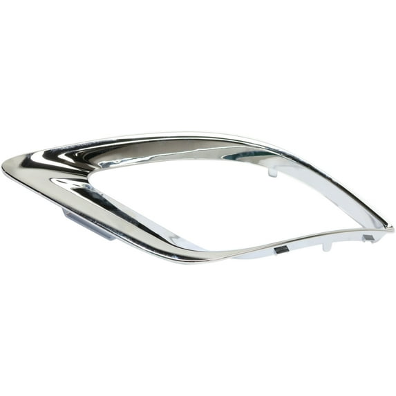 Fog Light Trim Compatible with 2014-2020 Dodge Durango Front, Left Driver Chrome