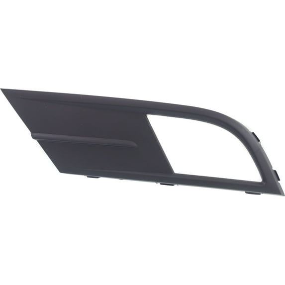 Fog Light Trim Compatible with 2015-2018 Volkswagen Jetta Front, Left Driver Textured Black