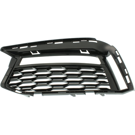 Fog Light Trim Compatible with 2017-2020 BMW 530i xDrive Front, Left Driver Textured Black