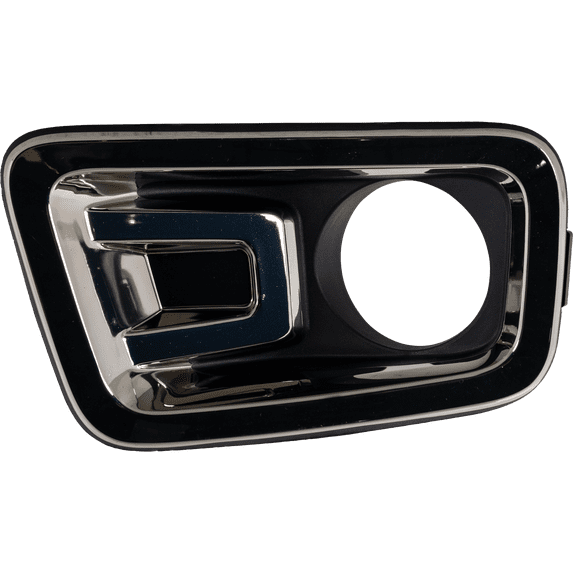 Fog Light Trim Compatible with 2018-2019 Nissan Titan 2018-2019 Nissan Titan XD Front, Driver Side Chrome