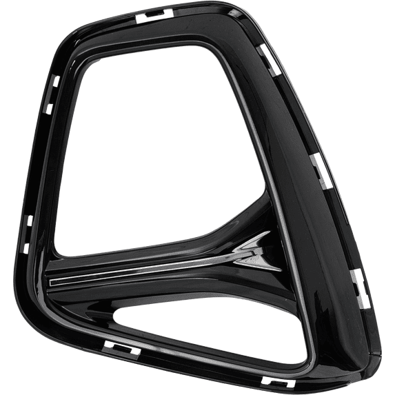 Fog Light Trim Compatible with 2019-2022 Chevrolet Blazer Front, Left Driver Black