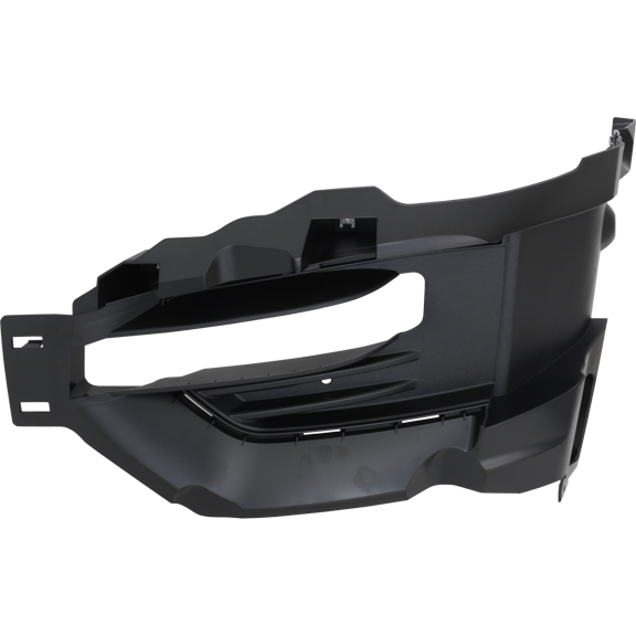 Fog Light Trim Compatible with 2020-2022 Ford Explorer Police Interceptor Utility Front, Left Driver Textured Black