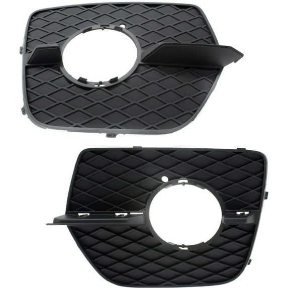 Fog Light Trim For 2008-2014 BMW X6 X6 Set of 2 Left and Right Textured Black