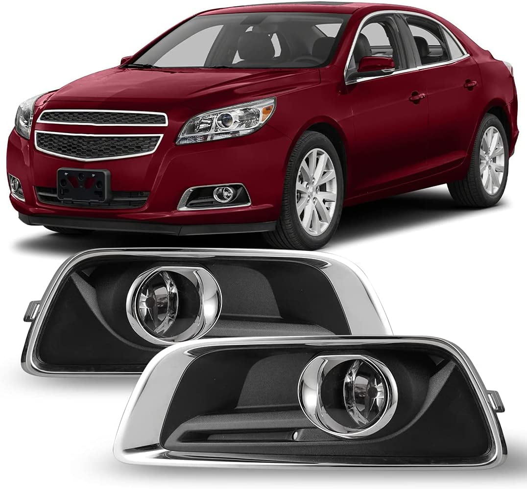 Fog Lights Assembly for 2013 2014 2015 Chevy Malibu and 2016 Malibu Limited  with Bulbs,Driving Fog Lamps Replacement Include Wiring Kit and Switch 