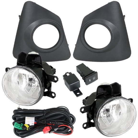 Fog Lights Assembly Replacement for 2014 2015 2016 Toyota Corolla S SE Daytime Running Clear Lens Bumper Fog Lamp