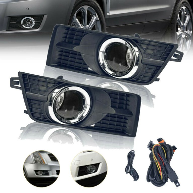 Pair Fog Lights With Switch & Harness Kit – For Cadillac SRX 2010-2016, Yibei-tech