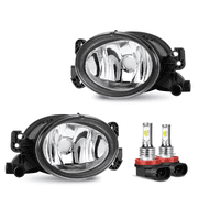 Fog Lights Driving Lamps Assy with H11 bulbs Pair for 2007-2009 MB E-class W211