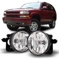 thumbnail image 1 of Fog Lights Fit For [2000-2006 Chevy Suburban 1500 2500 Z71] [2000-2006 Chevy Tahoe Z71], Clear Lens Bumper Driving Fog Lights Pair [1997-2003 Pontiac Grand Prix] [2000-2005 Pontiac Sunfire], 1 of 6
