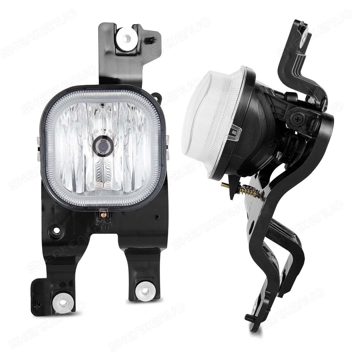 RP Remarkable Power Fog Light Kit For 1999-2000 Honda Civic EK3 - Clear Lens, Black Housing, With Wiring Harness & Switch