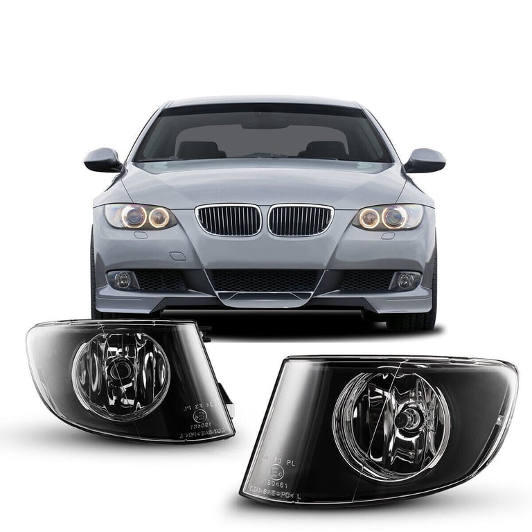 Pair Of Clear Lens Fog Lights For 2007-2011 BMW 3 Series E92/E93 Coupe - Halogen