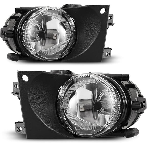 Fog Lights For 2001 2002 2003 BMW 5 Series E39 BMW 525i BMW 530i BMW 540i (w/o M-Technik Sport Pkg) OEM Replacement Fog Lamps Pair With Bulbs