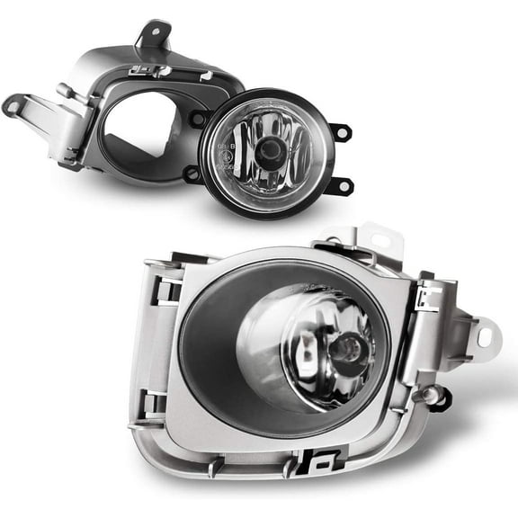 Fog Lights For 2010-2011 Toyota Prius 2PCS OEM Replacement Set with Switch and Wiring Kit(OE Style Clear Lens w/Bulbs)