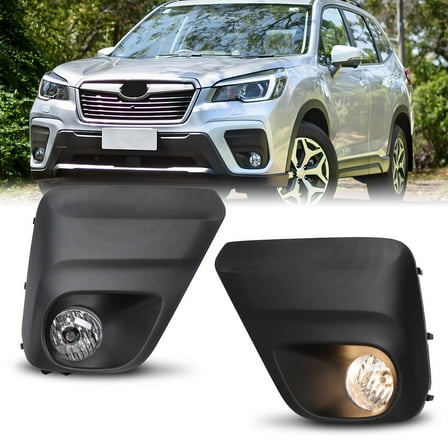 Fog Lights W/Wiring Switch Kit Fit for 2019-2021 Subaru Forester Base,Convenience,Premium Model,Clear Lens