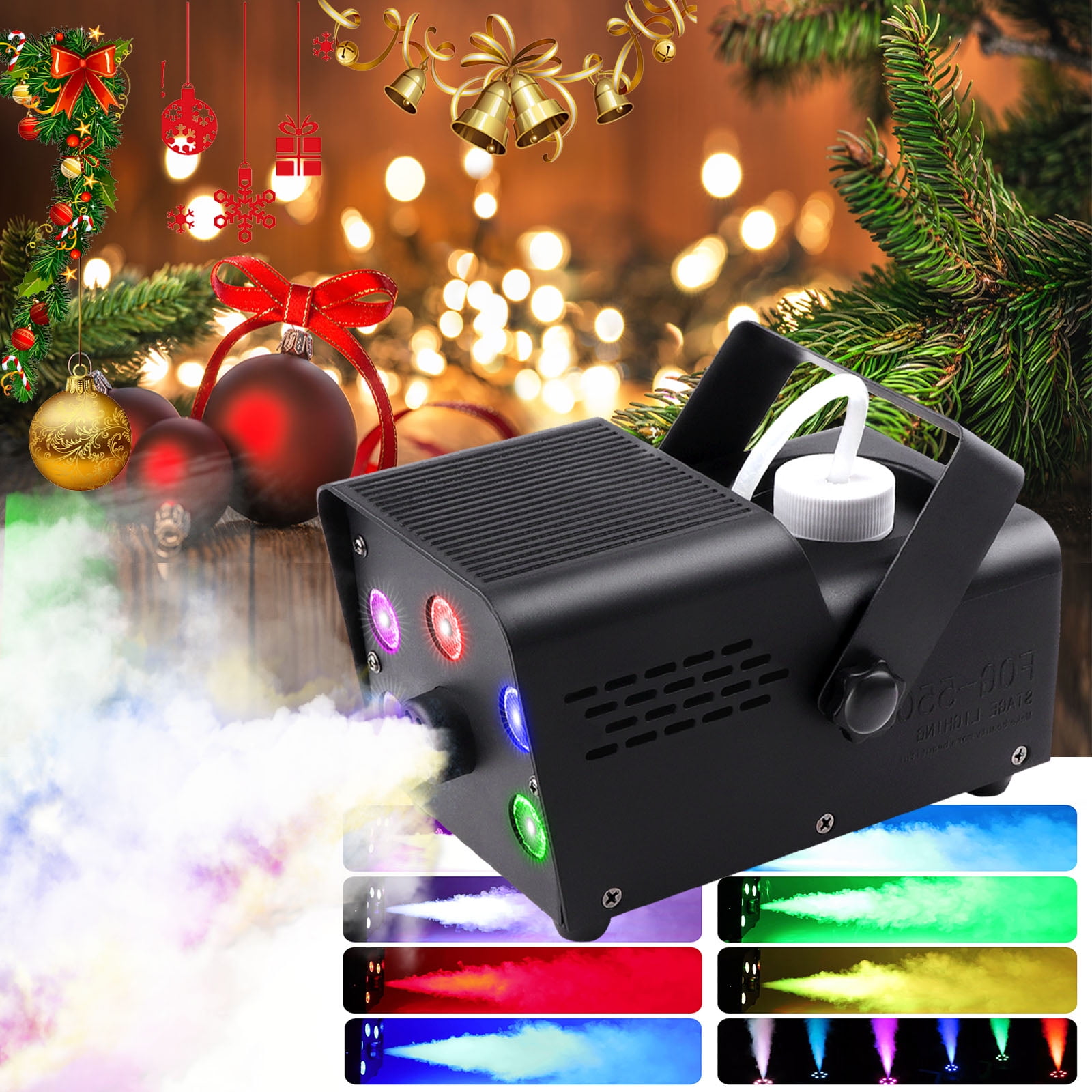 Donner Halloween Fog Machines 500W with Controllable RGB LED