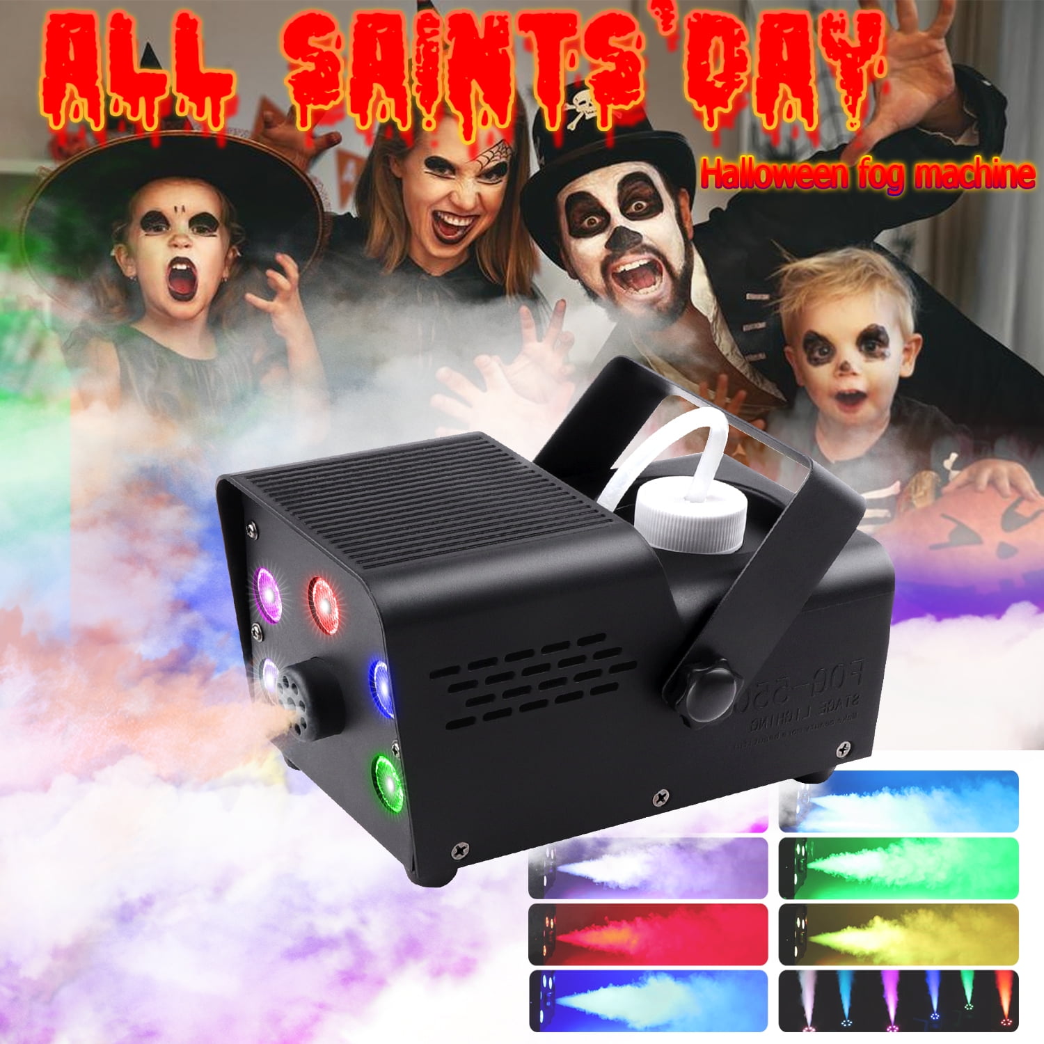 Fog Machine Smoke 550W 5 threeinone RGB Light Beads Smoke Machine