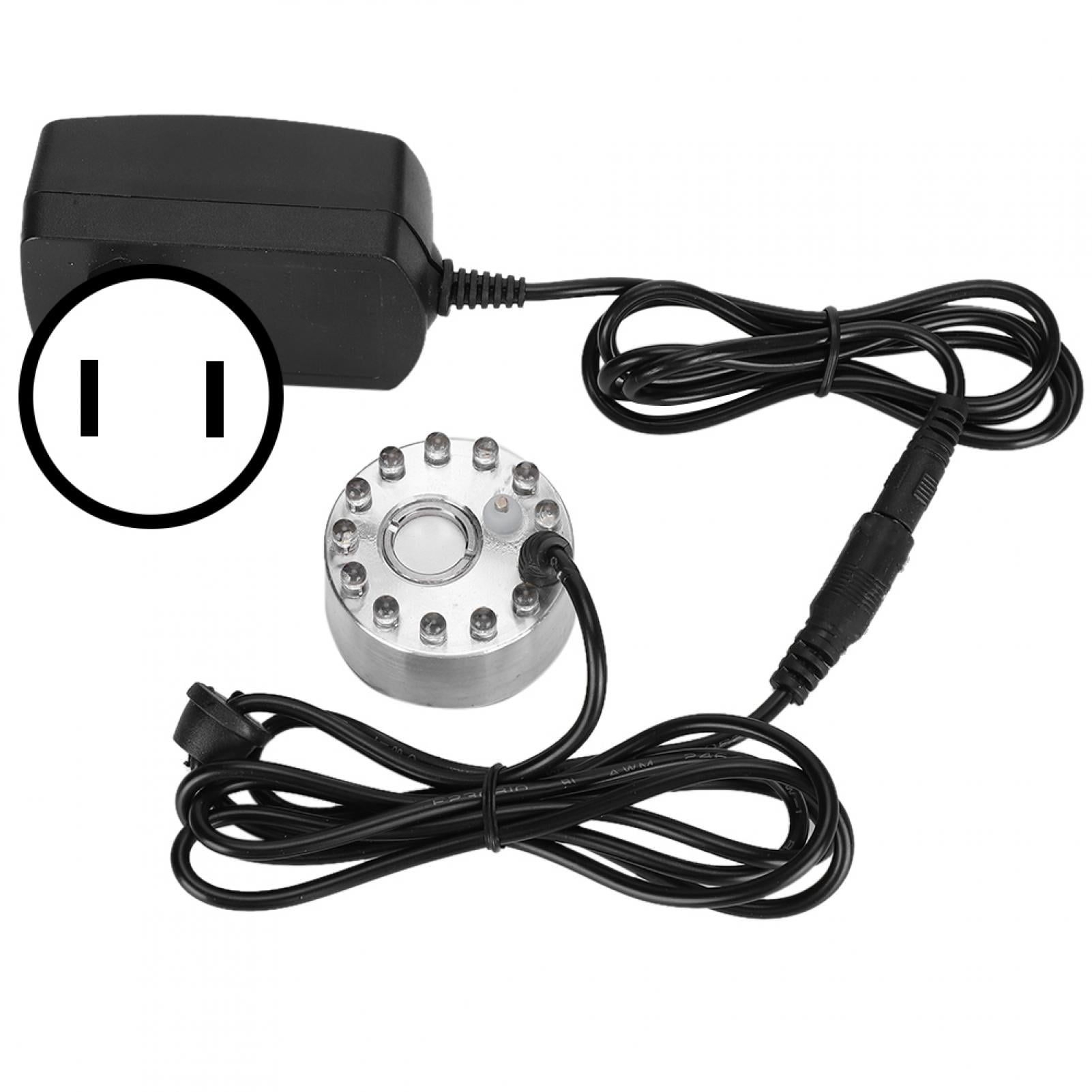 Fog Maker, Fountain Fogger ABS+Aluminum With 12 Colorful Lights Water