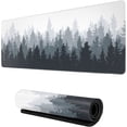 thumbnail image 1 of Fog Misty Forest Gaming Mouse Pad XL, Extended Large Full Desk Mousepad 31.5x11.8 Inch, Big with Stitched Edge, Non-Slip Long Computer Keyboard Waterproof Mat for Office & Home , X-Large, 1 of 6