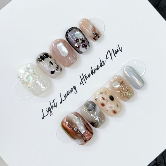 [Fog Velvet Light Rhyme] Purely handmade wear nail Merad advanced sense cat eye smudge fashion removable new versatile