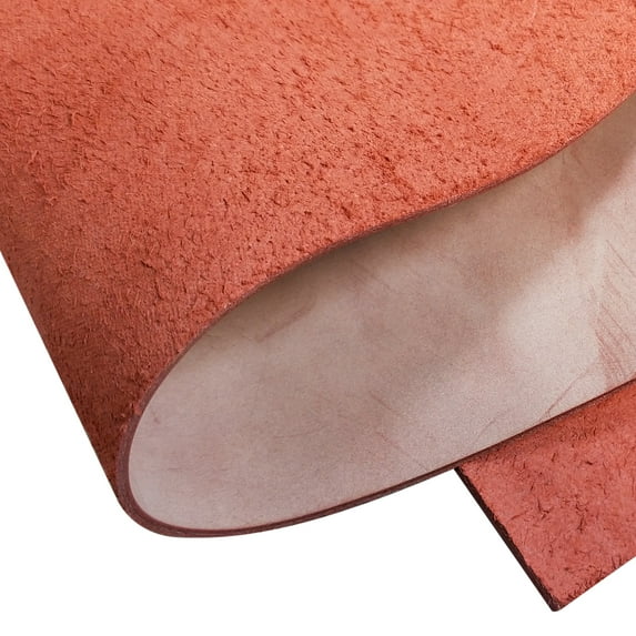 Fog Waxed Leather Cowhide Pieces for DIY Craft Hobby Workshop in Red 5/6 OZ 1.8MM