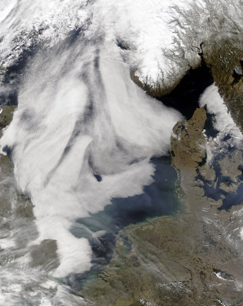Fog in the North Sea Canvas Art - Stocktrek Images (25 x 32)