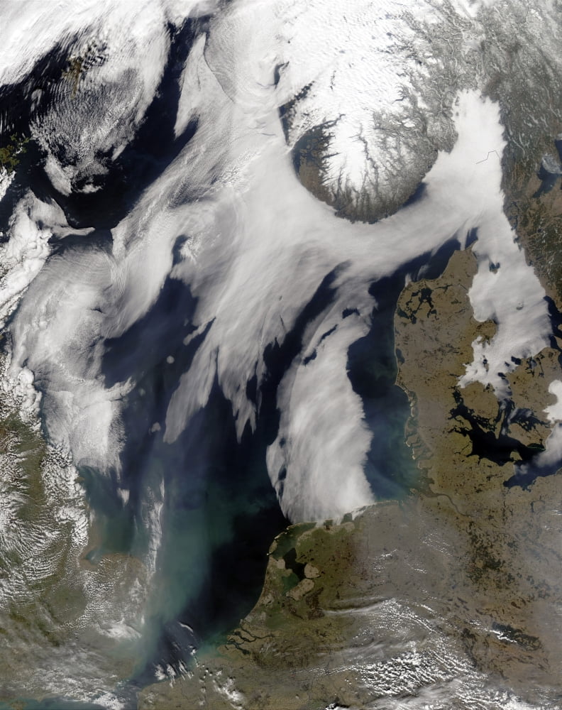 Fog in the North Sea Canvas Art - Stocktrek Images (25 x 32)