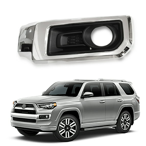 For 2014-2020 Toyota 4Runner Limited Fog Lamp Cover Bezel with Chrome Trim LH