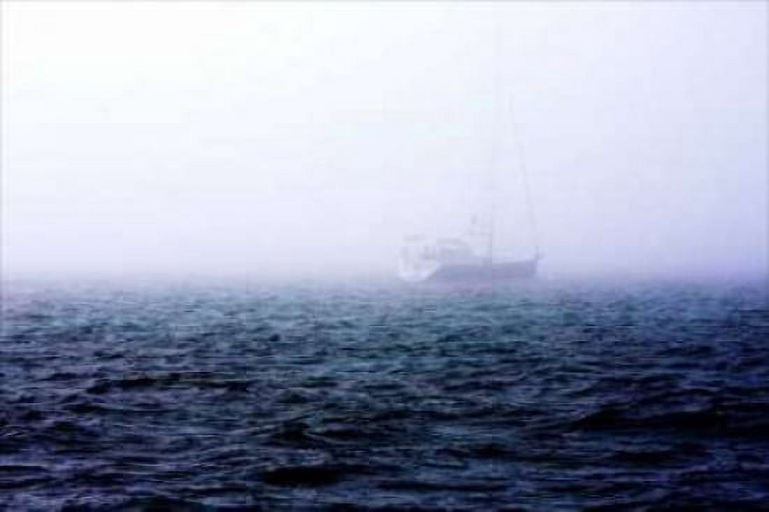 Fog on the Bay I Canvas Art - Alan Hausenflock (12 x 18)